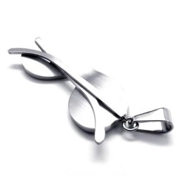 Black Sunglass Model Pure Titanium Necklace Pendant