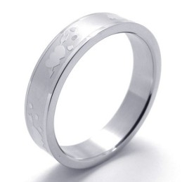 Finely Processed Color Brilliancy To Enjoy High Reputation At Home And Abroad Titanium Ring