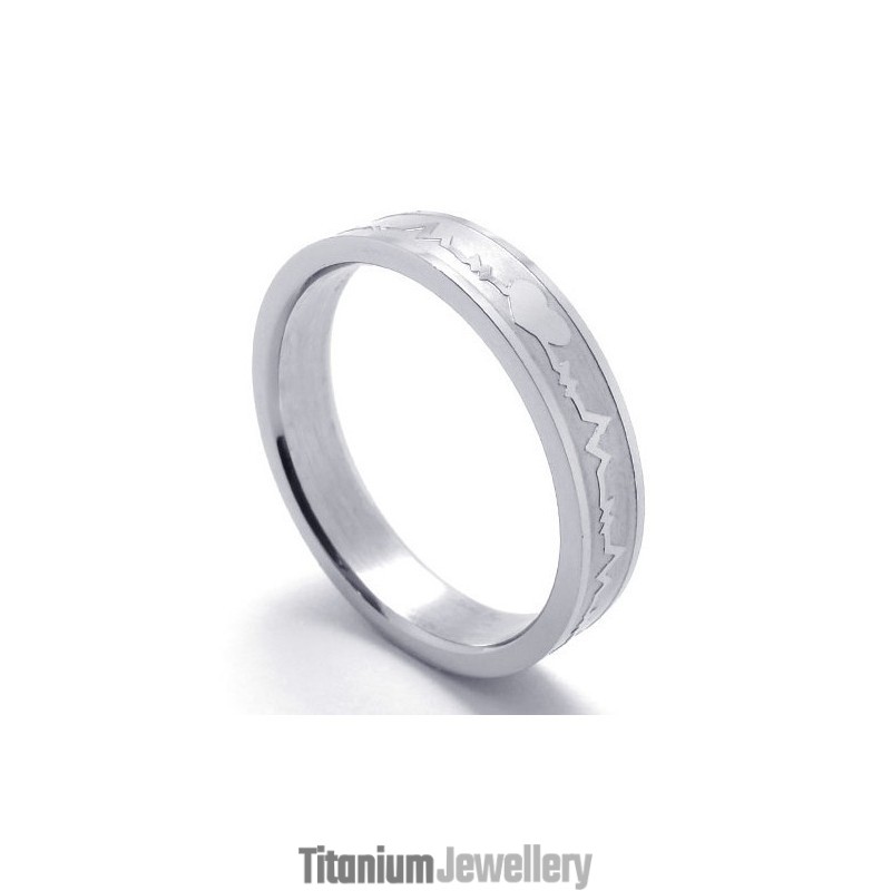 Elegant Shape Color Brilliancy The King Of Quality Titanium Ring