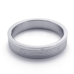 Deft Design Color Brilliancy World-Wide Renown Titanium Ring