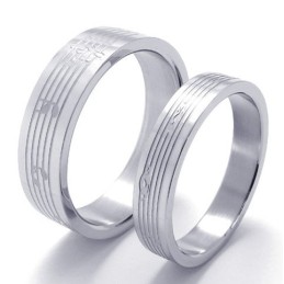Deft Design Color Brilliancy World-Wide Renown Titanium Ring