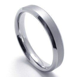 Modern Design Color Brilliancy To Have A Long Story Titanium Ring