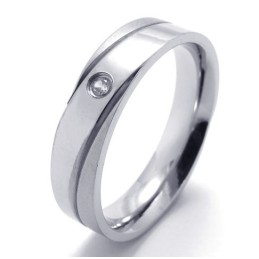 Professional Design Color Brilliancy To Have A Long Story Titanium Ring