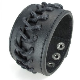 Skillful Manufacture Delicate Colors Reliable Quality Titanium Leather Bangle