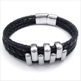 Deft Design Delicate Colors Stable Quality Titanium Bracelet