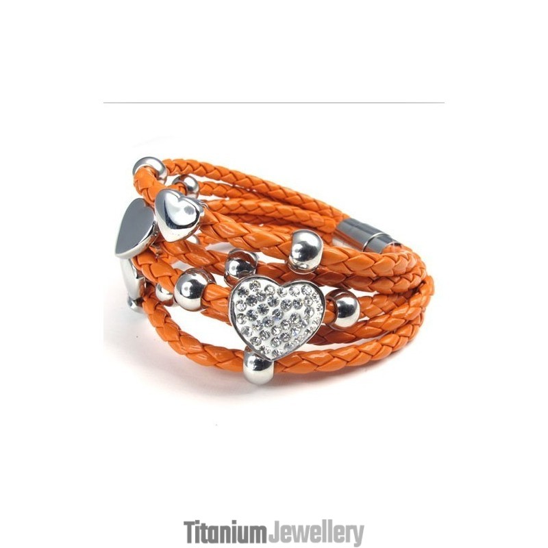 Beautiful Design Beautiful In Colors Reliable Quality Stainless Leather Bracelet