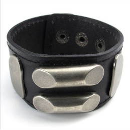 Skillful Manufacture Delicate Colors Reliable Quality Titanium Leather Bangle