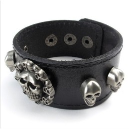 Skillful Manufacture Delicate Colors Reliable Quality Titanium Leather Bangle