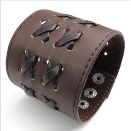 Finely Processed Delicate Colors Reliable Quality Titanium Leather Bangle