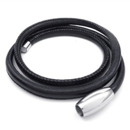 Deft Design Delicate Colors Excellent Quality Titanium Leather Necklace