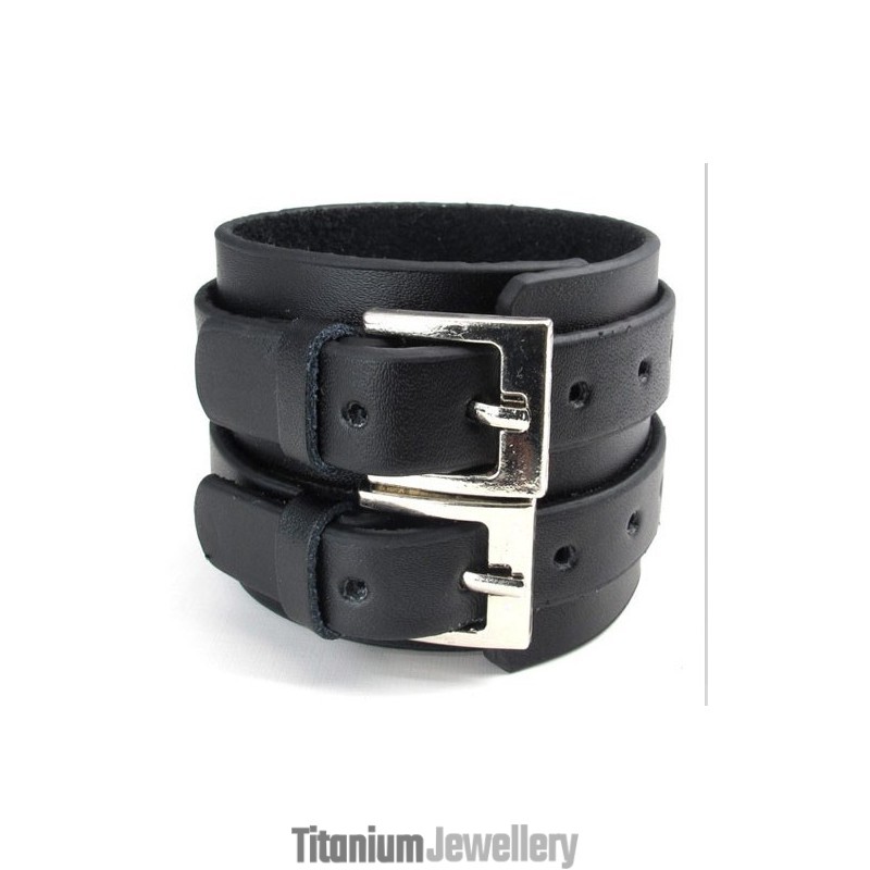Skillful Manufacture Delicate Colors Reliable Quality Titanium Leather Bangle Skillful Manufacture Delicate Colors Reliable Quality Titanium Leather Bangle