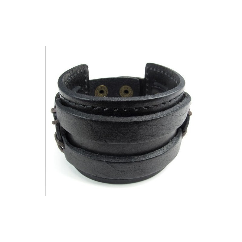 Skillful Manufacture Delicate Colors Reliable Quality Titanium Leather Bangle