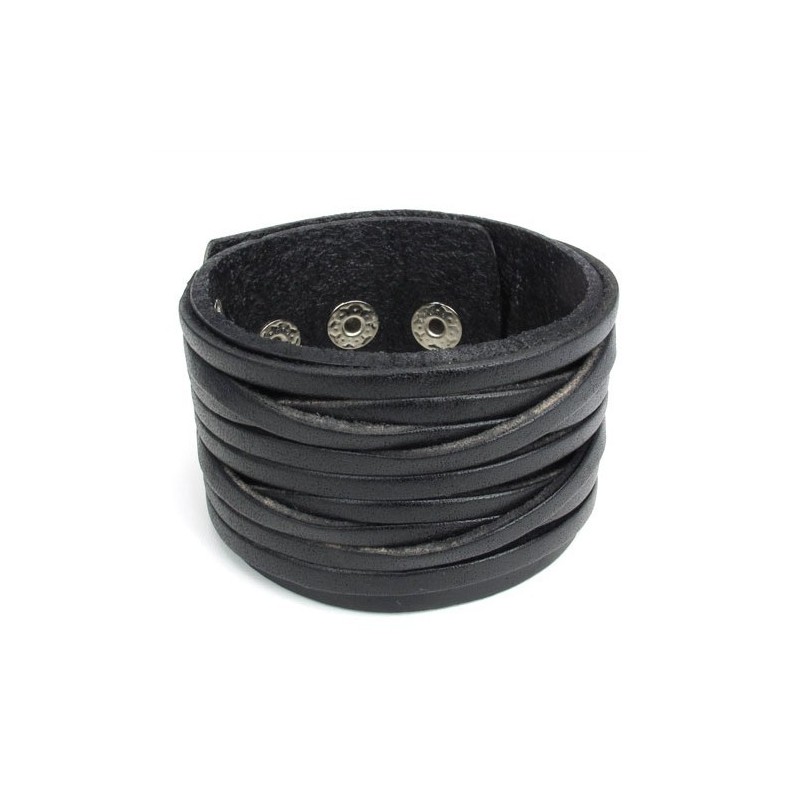 Skillful Manufacture Delicate Colors Reliable Quality Titanium Leather Bangle