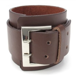 Skillful Manufacture Delicate Colors Reliable Quality Titanium Leather Bangle