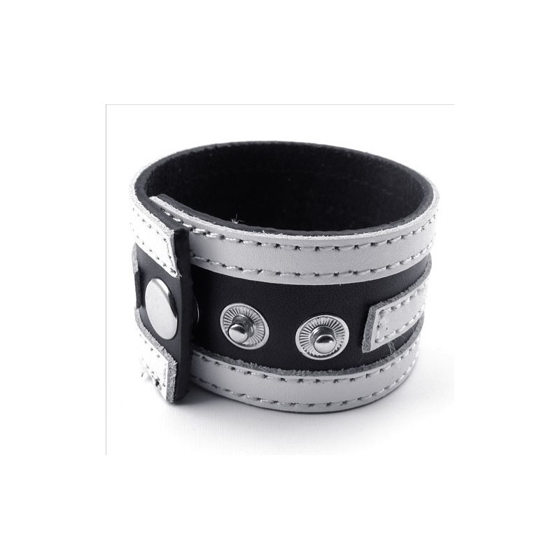Skillful Manufacture Delicate Colors Reliable Quality Titanium Leather Bangle