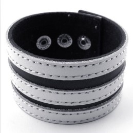 Skillful Manufacture Delicate Colors Reliable Quality Titanium Leather Bangle