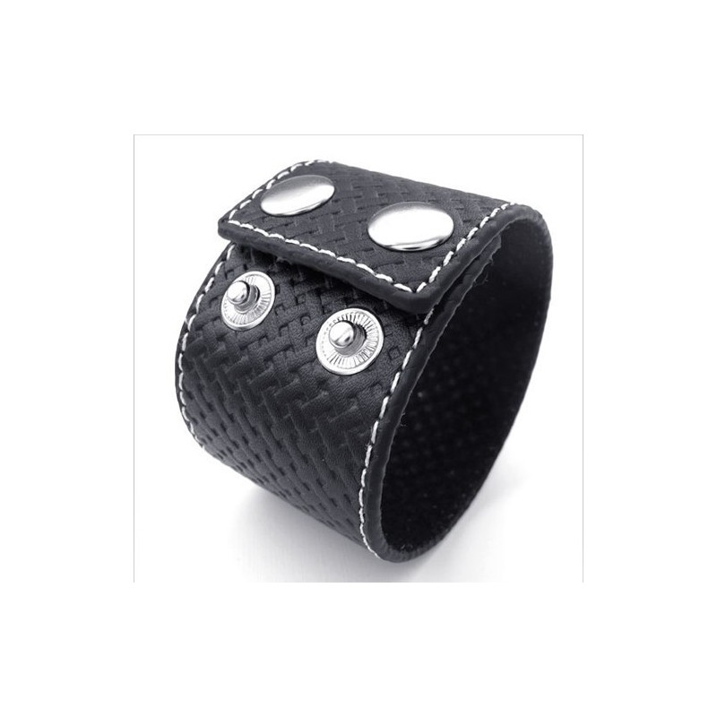 Skillful Manufacture Delicate Colors Reliable Quality Titanium Leather Bangle