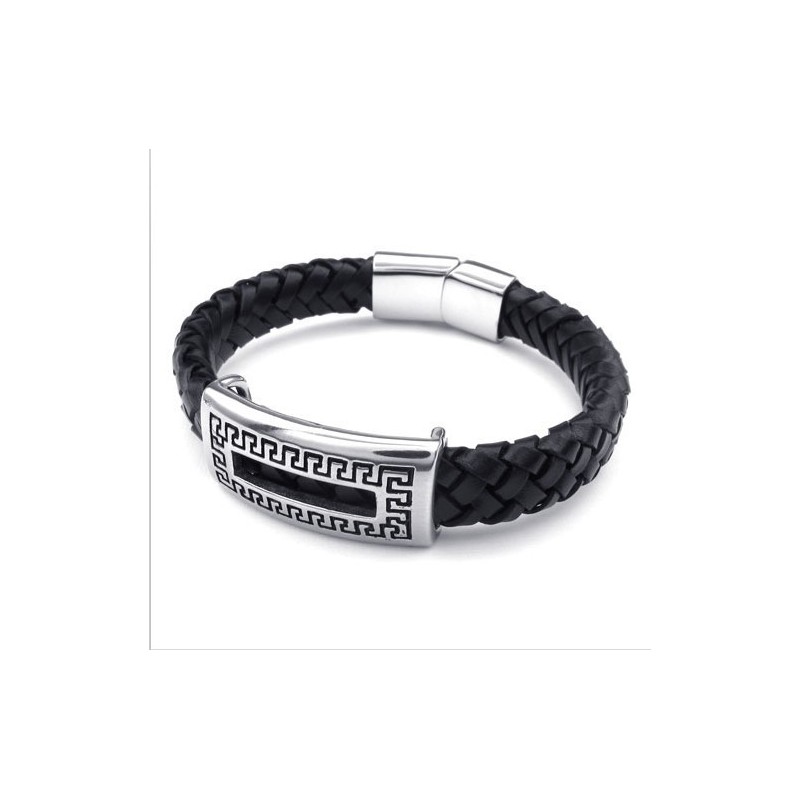 Deft Design Delicate Colors Reliable Quality Titanium Leather Bracelet Deft Design Delicate Colors Reliable Quality Titanium Leather Bracelet