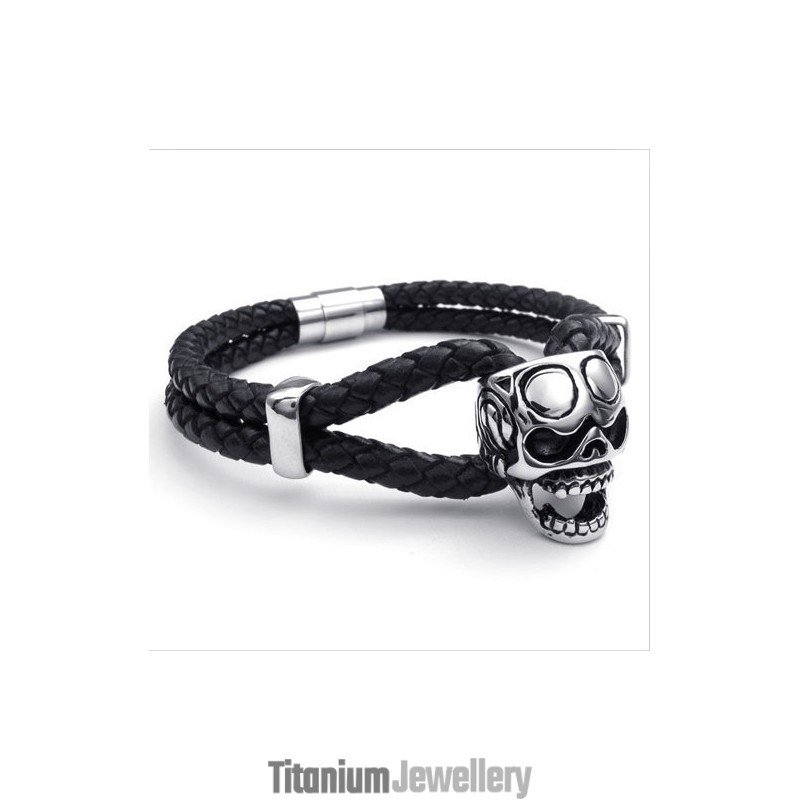 Attractive Design Delicate Colors Excellent Quality Titanium Leather Bracelet Attractive Design Delicate Colors Excellent Quality Titanium Leather Bracelet