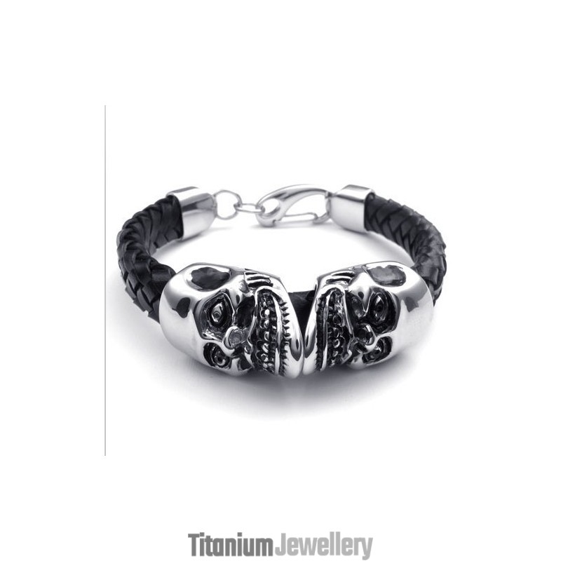 Modern Design Delicate Colors Reliable Quality Titanium Leather Bracelet Modern Design Delicate Colors Reliable Quality Titanium Leather Bracelet
