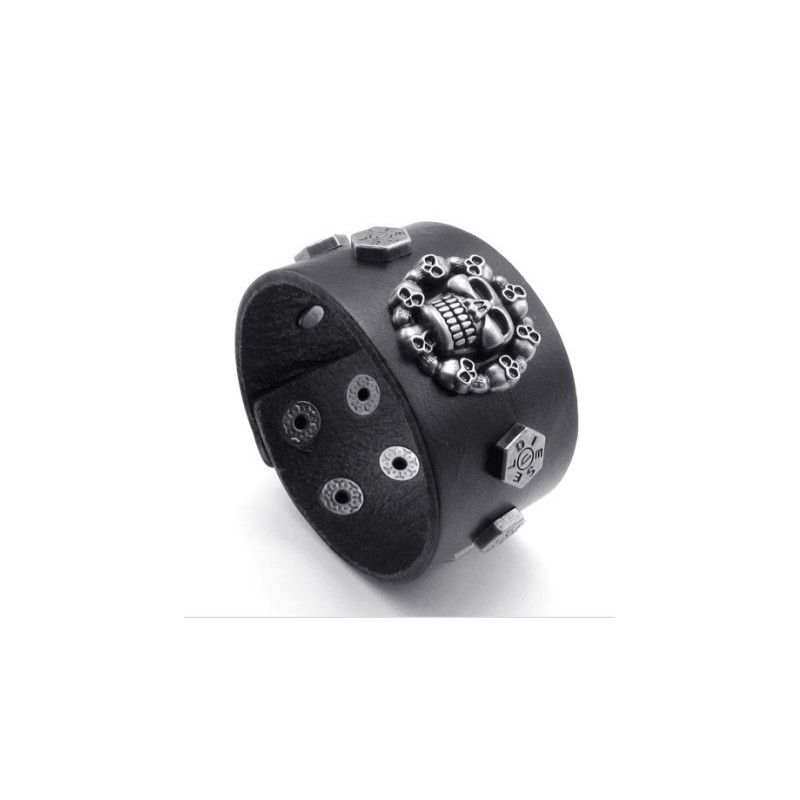 Attractive Design Delicate Colors Reliable Quality Titanium Leather Bangle Attractive Design Delicate Colors Reliable Quality Titanium Leather Bangle