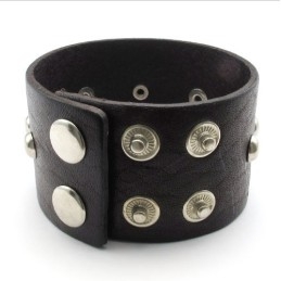 Skillful Manufacture Delicate Colors Reliable Quality Titanium Leather Bangle