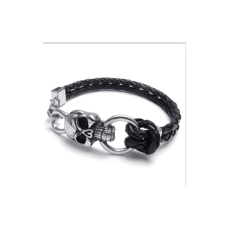 Deft Design Delicate Colors Stable Quality Titanium Leather Bracelet Deft Design Delicate Colors Stable Quality Titanium Leather Bracelet
