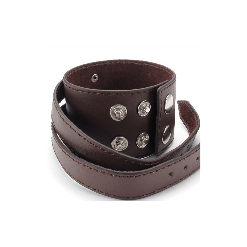 Skillful Manufacture Delicate Colors Reliable Quality Titanium Leather Bangle