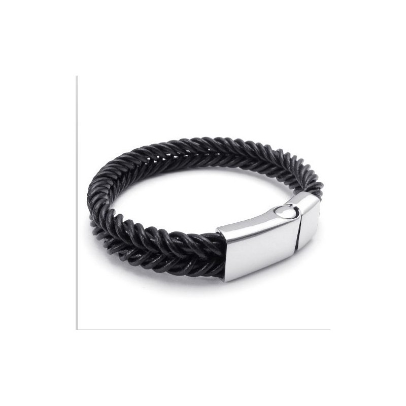Deft Design Delicate Colors Stable Quality Titanium Leather Bracelet Deft Design Delicate Colors Stable Quality Titanium Leather Bracelet