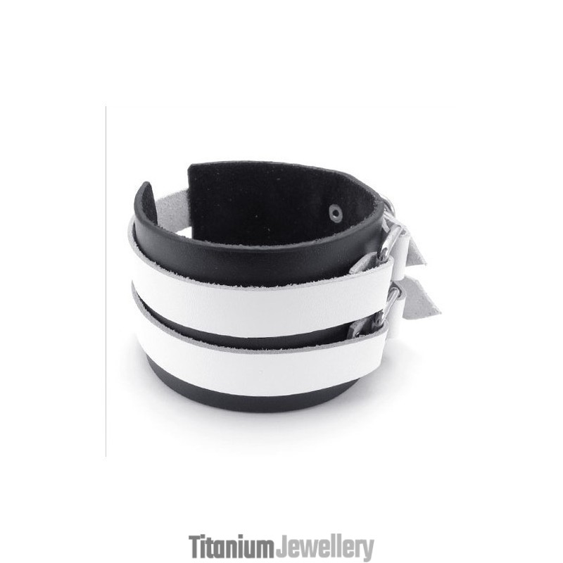 Skillful Manufacture Delicate Colors Reliable Quality Titanium Leather Bangle Skillful Manufacture Delicate Colors Reliable Quality Titanium Leather Bangle