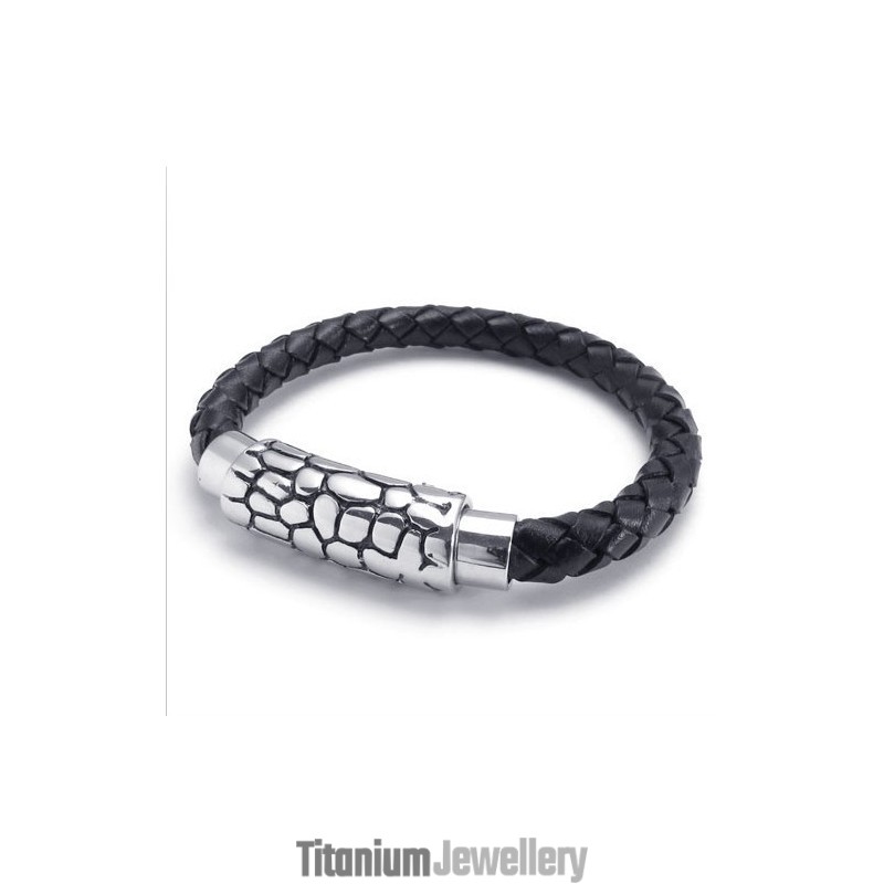 Modern Design Delicate Colors Reliable Quality Titanium Leather Bracelet Modern Design Delicate Colors Reliable Quality Titanium Leather Bracelet
