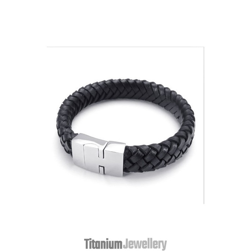 Deft Design Delicate Colors Stable Quality Titanium Leather Bracelet Deft Design Delicate Colors Stable Quality Titanium Leather Bracelet