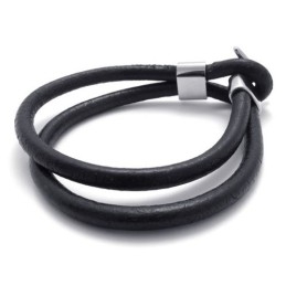 Skillful Manufacture Delicate Colors Reliable Quality Titanium Leather Bracelet