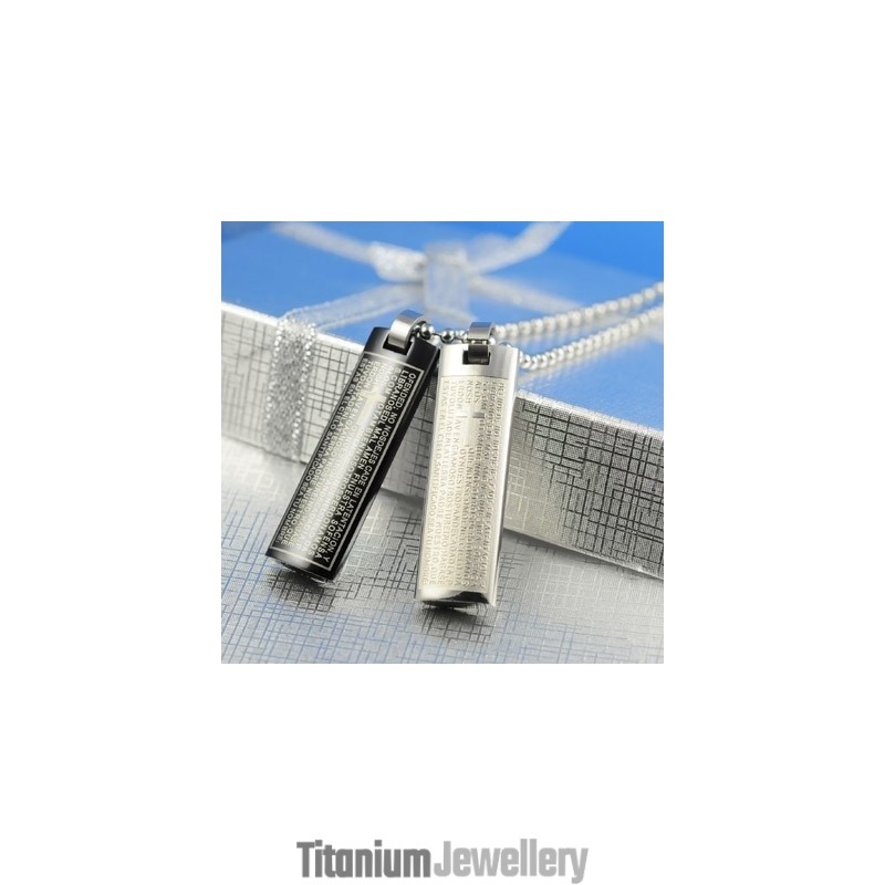 Bible Text Sweetheart Lovers Titanium Necklace Pendant Bible Text Sweetheart Lovers Titanium Necklace Pendant