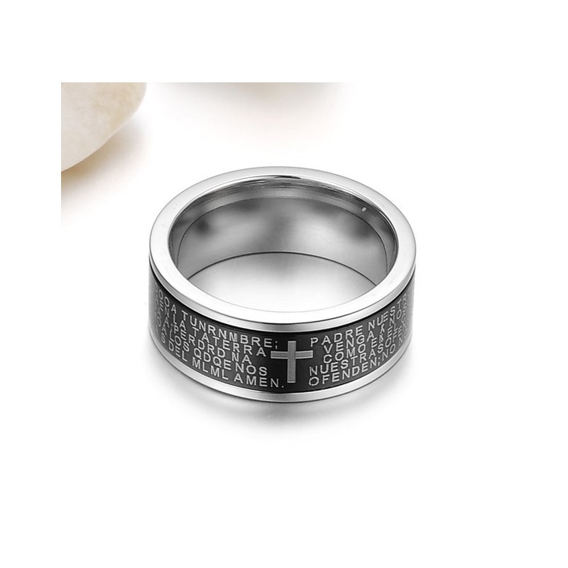 The King Of Quantity Male Cross Titanium Ring
