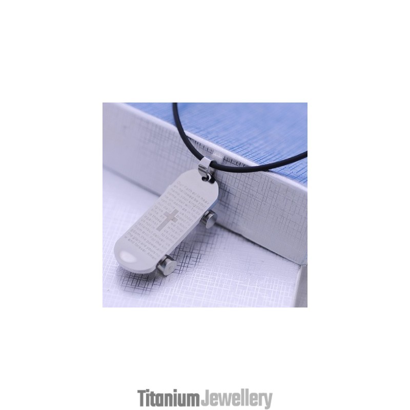 Fashion Gift Snowboard Bible Titanium Necklace Pendant Fashion Gift Snowboard Bible Titanium Necklace Pendant