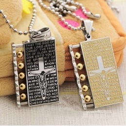 Blessing Sweetheart Lovers Titanium Necklace Pendant