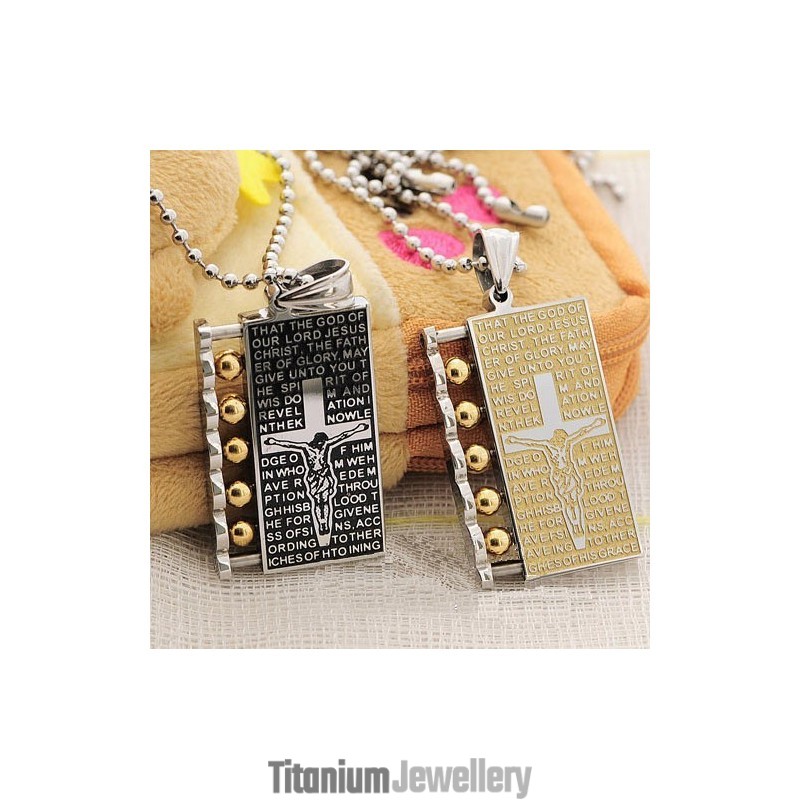 Blessing Sweetheart Lovers Titanium Necklace Pendant