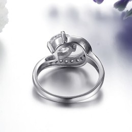 High Quality Female Titanium Ring With Rhinestone