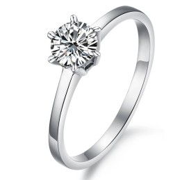 Complete In Specifications Female Titanium Ring With Rhinestone