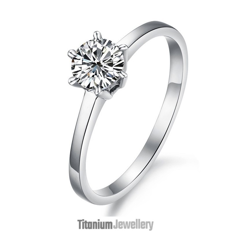 Complete In Specifications Female Titanium Ring With Rhinestone Complete In Specifications Female Titanium Ring With Rhinestone