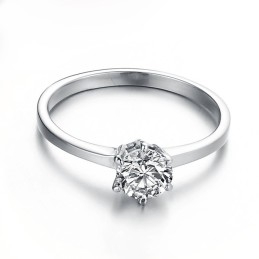 Complete In Specifications Female Titanium Ring With Rhinestone