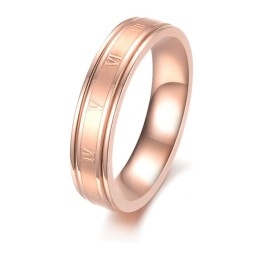 Selling Well All Over The World Female Rose Shape Titanium Ring