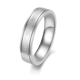 Selling Well All Over The World Female Rose Shape Titanium Ring