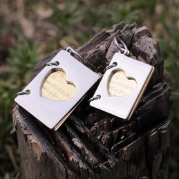 Titanium Couples Necklace Couples Exclusive Love Letter