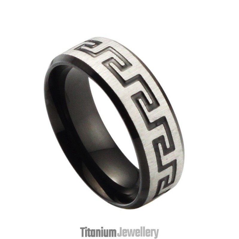 Superior Quality Black Titanium Ring