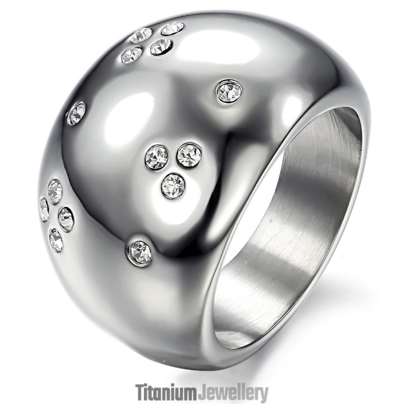 The Queen Of Quality Exaggerate Titanium Ring