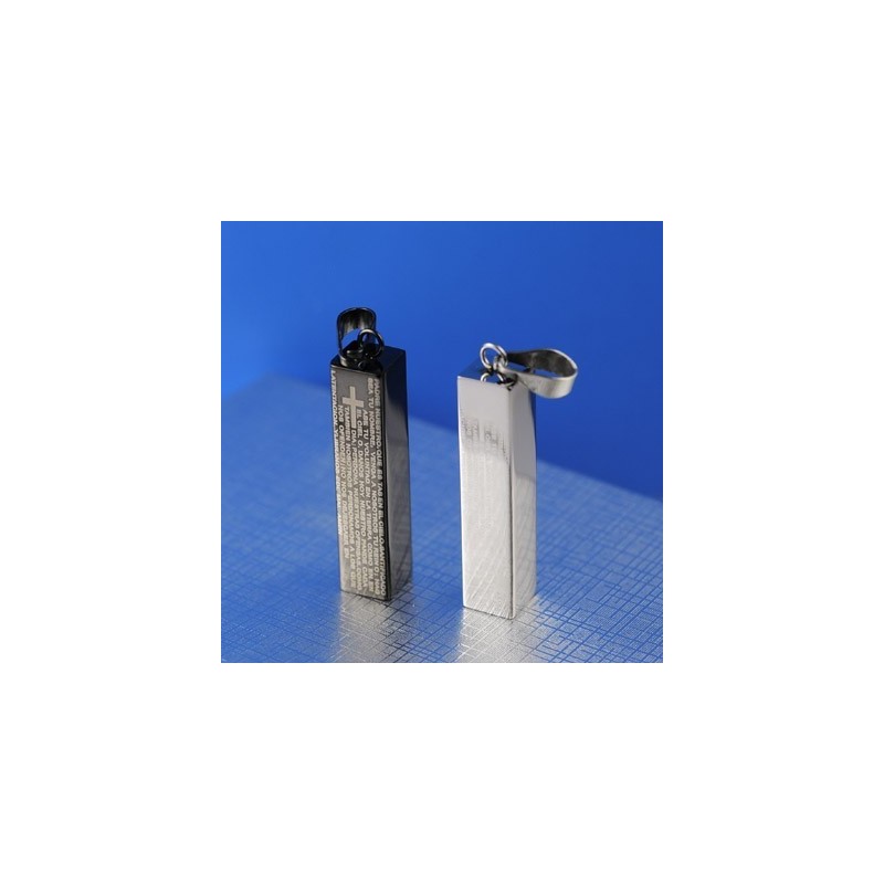 Fashion Cuboid Titanium Couples Necklace Pendant Fashion Cuboid Titanium Couples Necklace Pendant