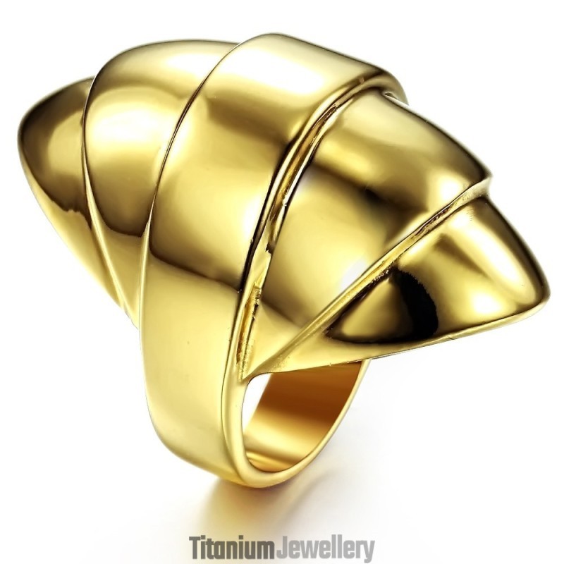 High Quality Exaggerate Titanium Ring