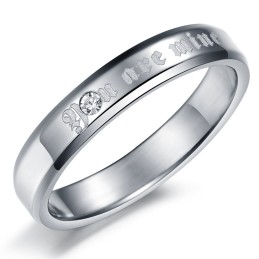 Stable Quality Exquisite Titanium Ring For Lovers